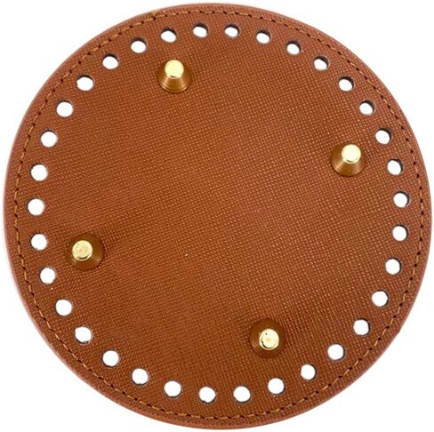 MEABEN 5 قطع من حقيبة جلدية PU من الأسفل للكروشيه، حقائب كروشيه طويلة للحياكة قاعدة لتشكيل الأظافر مع فتحات لحقيبة اليد DIY وحقائب الكتف ومستلزمات صنع المحفظة، متعدد الألوان 4.72 بوصة in Kuwait