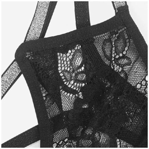 Meshal Sexy G-string Thongs for Women Glitter Straps Lace Texture Super-Soft Comfortable Fashionable Colors 4Pack in Saudi Arabia