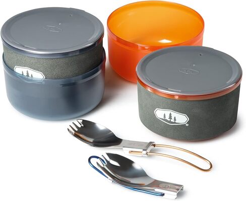GSI Outdoors Halulite Dualist HS Complete, 2-Person Ultralight Backpacking Stove, Cooking and Eating Set in Saudi Arabia