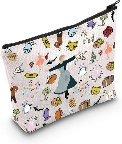 WZMPA Sound of Music Cosmetic Bag Maria & Von Trapp Fans Gift Sound of Music Character Makeup Zipper Pouch Bag Broadway Sound of Music Merch (I am 16) in Saudi Arabia
