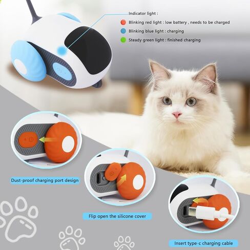 Remote Control Cat Toy for Indoor Interactive Turbo Tail 2.0 Cat Toy Automatic Moving Eemote Mouse Smart Electric Teazys Cat Toy Mobile Car Toy in Saudi Arabia