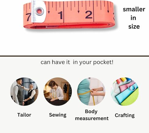 CrafTreat 3-Pack Tape Measure – Dual-Sided Standard & Metric Scales, Soft Flexible Ruler for Body Measurements & Tailoring, 60in/150cm in Saudi Arabia