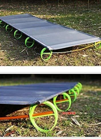 سرير تخييم قابل للطي للبالغين بوزن 2.86 رطل، سرير لايت خفيف للاستخدام في الهواء الطلق، سرير محمول قابل للطي من سبائك الألومنيوم، سرير خيمة للتخييم، حقيبة تخزين مجانية تتضمن 209 رطل، أقصى حمل للحمل in Kuwait