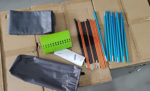 سرير تخييم قابل للطي للبالغين بوزن 2.86 رطل، سرير لايت خفيف للاستخدام في الهواء الطلق، سرير محمول قابل للطي من سبائك الألومنيوم، سرير خيمة للتخييم، حقيبة تخزين مجانية تتضمن 209 رطل، أقصى حمل للحمل in Kuwait