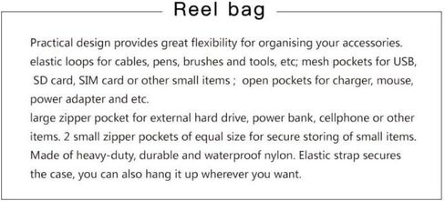 Travel Cable Organizer Bag Multifunctional Large Capacity Portable Foldable Digital Storage Bag for Power Bank,Hard Drives,Cables,Charger,Phone,Earphone (Black) in Saudi Arabia