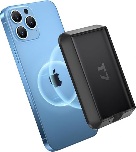 Magnetic Hard Drive Silicone Case for Samsung SSD T7 Compatible with Magsafe for iPhone 15 Pro Max ProRes Recording - Black in Kuwait