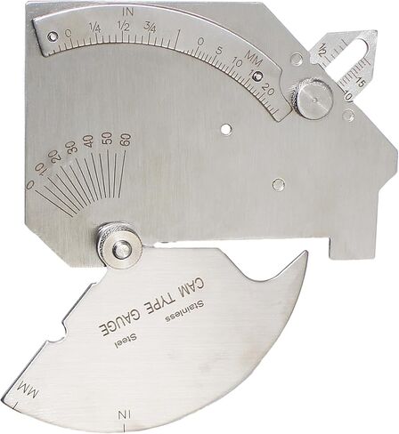 HFS(R) Bridge Cam Gauge Test Ulnar Welding Inspection Gage C-50 Stainless Steel in Saudi Arabia