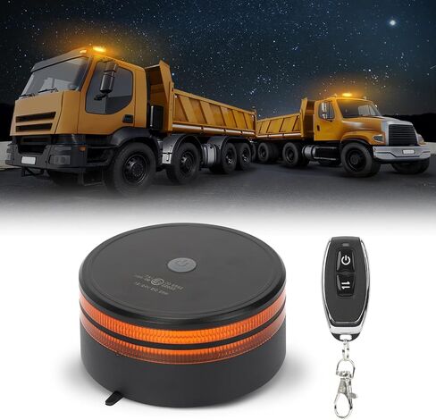 SUPAREE أضواء ستروب LED للشاحنات - أضواء ستروب العنبر اللاسلكية للتحكم عن بعد ضوء بيكون مع مغناطيسي قوي من منارة العنبر ضوء ستروب IP68 مقاوم للماء لبناء قارب سنووبلو سيارة in Kuwait