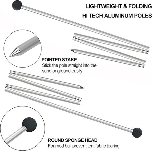 reliancer 10'x10' المنبثقة خيمة الشاطئ العائلية، تمتد مظلة الظل الشمس، ملاجئ الشمس المحمولة للتخييم، upf50 + حماية من الأشعة فوق البنفسجية، مظلة في الهواء الطلق مع حقيبة حمل مجرفة رملية للرحلات والنزهات في متنزه الصيد in Kuwait