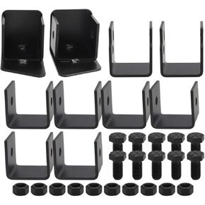 For 2014-2018 Chevy Silverado GMC Sierra Crew Cab Rear Seat Lift Kit, 2.5 Inch Height Increase, Black Steel Brackets for Added Storage & Audio System Space in Saudi Arabia