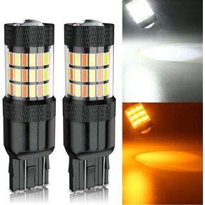 7443 7444NA Switchback LED Turn Signal Bulbs For Toyota Camry 2018 2019 2020 2021 2022 2023 2024 SE/LE/TRD/L, 2025 SE/LE, 2012-2017 All Trims, 300% Brighter Dual Color White/Amber, Parking Light, 2PCS in Kuwait