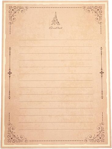 Premium Thickened Aesthetic Stationery Set 10 Envelopes (5 Styles × 2 Each), 20 Vintage Letter Papers, 32 Sealing Stickers, Elegant Gold Foil Design, for Romantic Letters (Rectangular envelope set) in Saudi Arabia