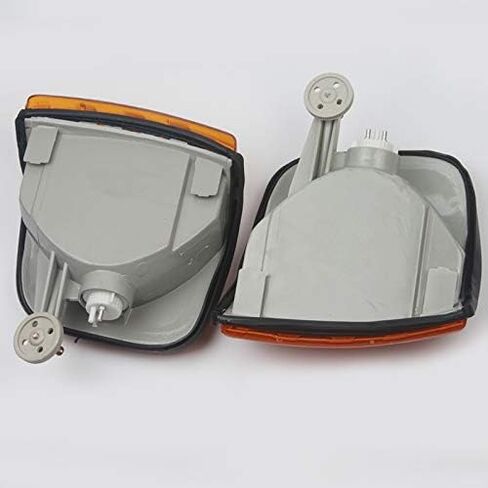 2X Turn signal Indicator Corner light Lamp for Mercedes Benz S Class W126 1980-1991 (1 Pair White) in Saudi Arabia