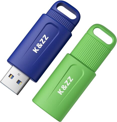 محركات أقراص فلاش USB K&ZZ سعة 32 جيجابايت، 5 محركات أقراص إبهام قابلة للسحب سعة 32 جيجابايت، عصا USB 3.0 لأجهزة الكمبيوتر المحمول والكمبيوتر اللوحي والتلفزيون الذكي (ألوان مختلطة 5 قطع) in Kuwait