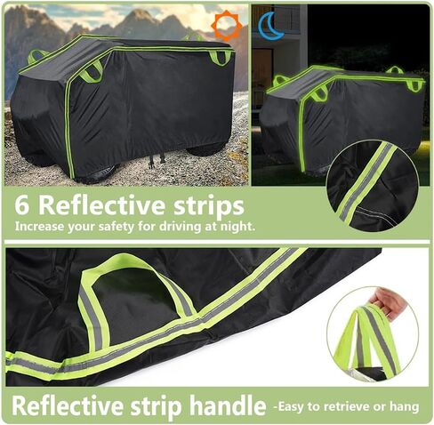 ATV Cover for Honda FourTrax 300 1988–2000, All Weather Heavy Duty 4 Wheeler Cover Quad Cover with Buckle, Water Resistant Outdoor Storage Covers, All Season Weather in Saudi Arabia