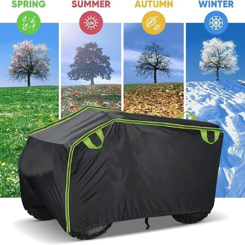 ATV Cover for Honda FourTrax 300 1988–2000, All Weather Heavy Duty 4 Wheeler Cover Quad Cover with Buckle, Water Resistant Outdoor Storage Covers, All Season Weather in Saudi Arabia