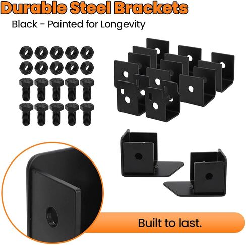For 2014-2018 Chevy Silverado GMC Sierra Crew Cab Rear Seat Lift Kit, 2.5 Inch Height Increase, Black Steel Brackets for Added Storage & Audio System Space in Saudi Arabia
