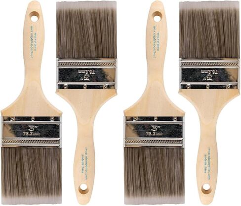 Pro Grade - Paint Brushes - 2Ea 3" Flat Brushes in Saudi Arabia