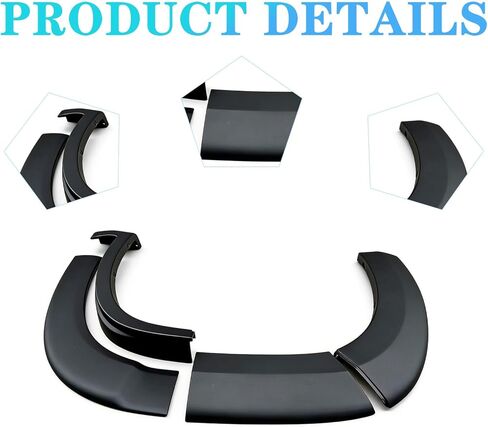 Black Left Front Fender Flare 4Pcs For Ram Promaster 1500/2500/3500 2019-2025 Driver Side Wheel Arch Trim Panel Fender Replacement Part 5NP39JXWAB 1ZT54JXWAB 1ZT92JXWAA 1ZT96JXWAA 5LP21JXWAC in Saudi Arabia