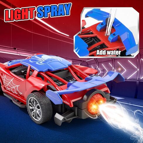 2.4GHz RC Small Drift Car,1：18 Cool Spider Remote Control Car with Glowing Tail Light & Mist, Rechargeable Spider Toys Vehicles Gifts for 3 4 5 6 7 8 9 10 11 12Year Old Boys Age in Saudi Arabia