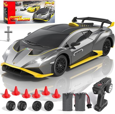 Lamborghini Remote Control Car, 1:18 Scale Lambo Toy Car, Officially Licensed Fast Rc Cars with Led Light, Race Car Toys for 4-12 Boys Girls Adults Birthday Ideas Gift. in Saudi Arabia