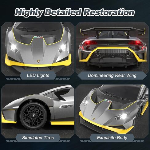 Lamborghini Remote Control Car, 1:18 Scale Lambo Toy Car, Officially Licensed Fast Rc Cars with Led Light, Race Car Toys for 4-12 Boys Girls Adults Birthday Ideas Gift. in Saudi Arabia