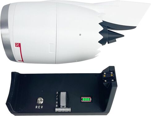 Boeing 747 Jet Engine Model High Rotation Speed with Realistic Thrust Reversal System Included Aviation Fan Gift Aviation Enthusiast Gift Home Desktop Decoration (Amazon Shipping) in Saudi Arabia