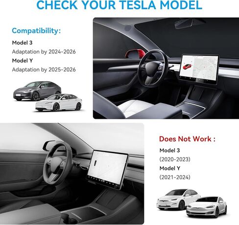 Center Console Organizer Tray for Tesla Model Y Juniper 2025-2026 & Model 3 Highland 2024-2026 - Tesla Accessories Storage Double Layer Tray Silicone Non-Slip Surface, Cup Holder & Camera Cover in Saudi Arabia