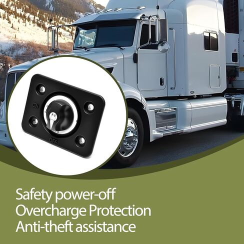 مفتاح قطع قطع البطارية مع LED أحمر مناسب لـ Freightliner M2 106 2018-2020 2022 & Cascadia 2014-2021 استبدال A06-88420-000 in Kuwait