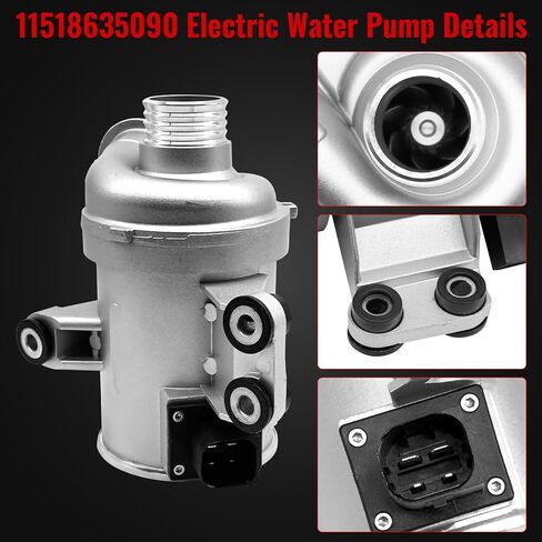 11518635090 Water PumpThermostat Kit for BMW 335i X5 X6 sDrive35i xDrive35i, 435i Gran Coupe 335i GT xDrive Active Hybrid,M2 M235i xDrive Coupe 3.0 F30 F32 F15 N55 Electric Water Pump 11537598865 in Saudi Arabia