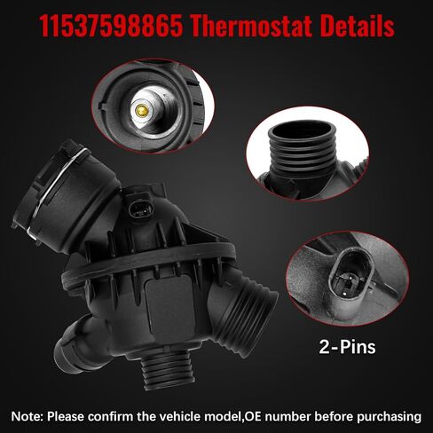 11518635090 Water PumpThermostat Kit for BMW 335i X5 X6 sDrive35i xDrive35i, 435i Gran Coupe 335i GT xDrive Active Hybrid,M2 M235i xDrive Coupe 3.0 F30 F32 F15 N55 Electric Water Pump 11537598865 in Saudi Arabia