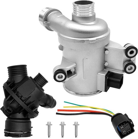 11518635090 Water PumpThermostat Kit for BMW 335i X5 X6 sDrive35i xDrive35i, 435i Gran Coupe 335i GT xDrive Active Hybrid,M2 M235i xDrive Coupe 3.0 F30 F32 F15 N55 Electric Water Pump 11537598865 in Saudi Arabia
