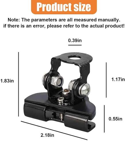2PCS LED Light Bar Mounting Brackets, Adjustable Hood Work Light Base with Rubber Pad, Off-Road Vehicle Ditch Lights Mounts, Non-Destructive Fixing Car Auxiliary Lighting Accessory (Silver) in Saudi Arabia