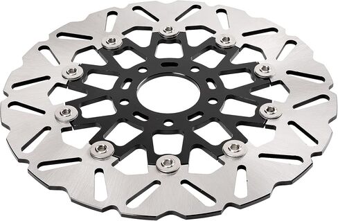 Floating Brake Rotor Discs Front 11.8inch 1pcs Fit for Harley Davidson, Road Glide Street Glide 08-13, Dyna Fat Bob 08-17, Touring Road King 08-20, Motorcycle Rotor 2cr13 Stainless Steel in Saudi Arabia