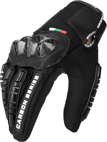 Motorcycle Gloves for Men and Women - Motorbike Powersports Racing Gloves with Hard Knuckle Protection, Touchscreen, Non-Slip Palm for Road Racing/ATV/BMX/Mountain Biking in Saudi Arabia