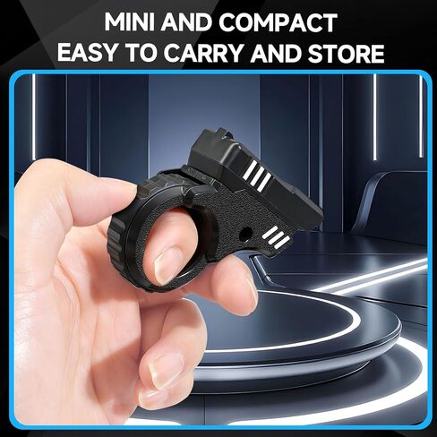 Multifunctional Fidget Gun Fidget Toys Adults Fidget Slider for Adults Stress Relief ADHD/ADD/Autism Cool Gadgets Toys-Black ZX in Saudi Arabia