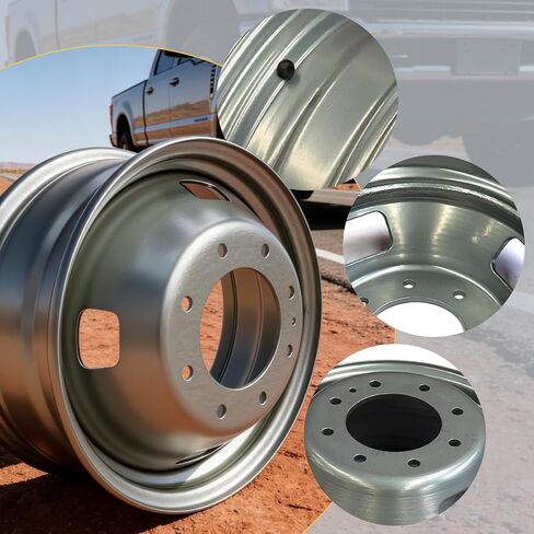 عجلة فولاذية مزدوجة جديدة مقاس 17 بوصة 17x6.5 متوافقة مع 2005-2025 Ford F350 Super Duty استبدال 5T341015NB 560-03615 in Kuwait