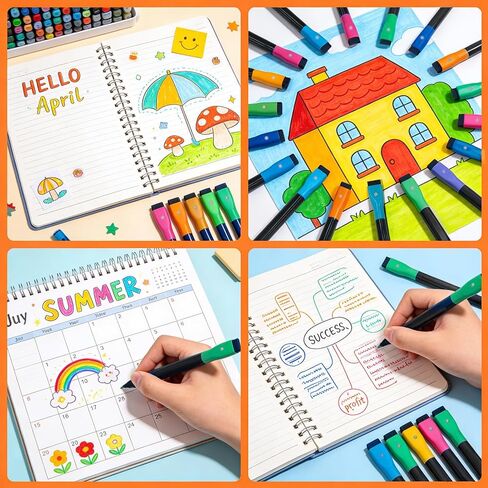 Signsxcel Magnetic 9 Colors Liquid Markers for LED Note Board,Compatible with LED Drawing Board, Windows, Blackboard, Glass,Neon Erasable Markers, Fluorescent Wet or Dry Erase Markers Fine Tip in Saudi Arabia