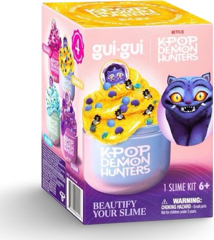 مجموعة الوحل المعطرة GUI GUI Kpop Demon Hunters، مجموعة مكونة من قطعتين، لعبة تململ حسية للأطفال، تخفيف التوتر، هدية لحفلات أعياد الميلاد، للأعمار من 6 سنوات فما فوق (روائح وألوان مختارة عشوائيًا) in Kuwait
