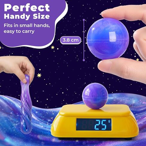 هدايا الحفلات من Theefun Slime، 24 قطعة من كرات Galaxy Slime القابلة للتمدد وغير اللزجة لعيد الميلاد للأطفال، ألعاب حسية DIY ألعاب المعجون لتخفيف التوتر، جوائز الفصول الدراسية للفتيات والأولاد in Kuwait