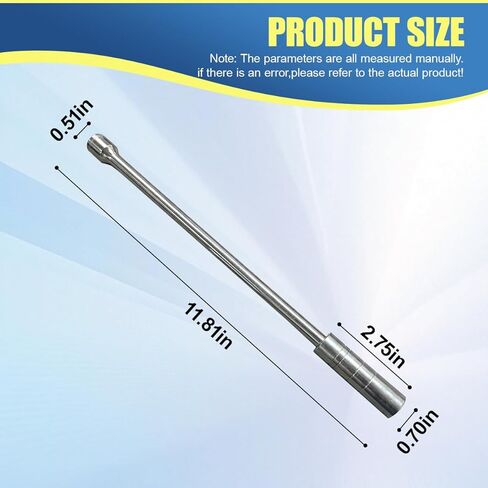 16mm 5/8" Car Spark Plug Socket, Magnetic Swivel Thin Wall 12-Point Spark Plug Removal Tool, 360° Rotatable Extended Long Rod Vehicle 3/8" Drive Socket for Most Cars (Silver) in Saudi Arabia