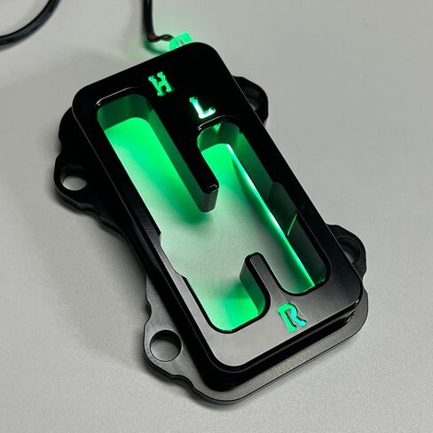 Motoparty Shifter Gate for Kawasaki KRX 1000/KRX 1000 4, Black Anodized Shift Gate with Blue Led Backlighting Illuminated, Upgrade Heavy Duty Aluminum in Saudi Arabia