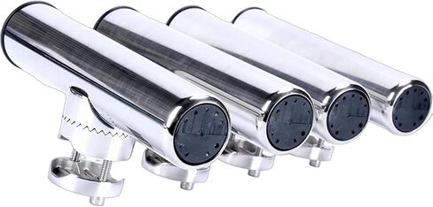 Rod Holder Clamp Boat Fishing Rod Holder with Clamp, Stainless Clamp on Fishing Rod Holder for Rails 7/8" to 1" in Saudi Arabia