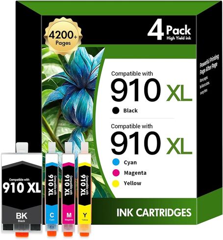 910 910XL 8020 استبدال خراطيش الحبر لحبر HP 910 XL حزمة التحرير والسرد باللون الأسود واللون لطابعات OfficeJet Pro 8020 8015 8035 8025 8010 8018 8028 8022 8030 in Kuwait