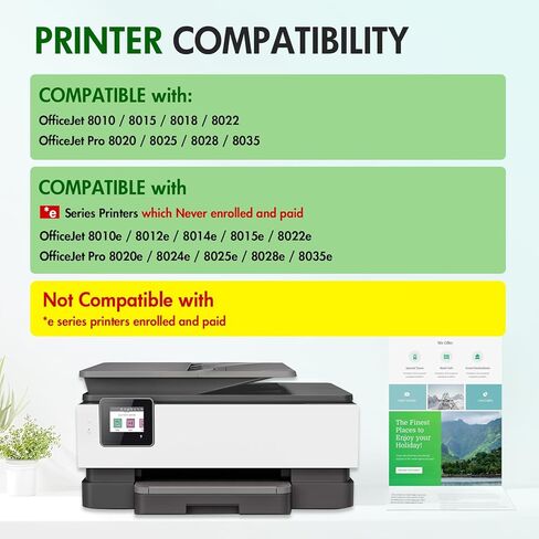 910 910XL 8020 استبدال خراطيش الحبر لحبر HP 910 XL حزمة التحرير والسرد باللون الأسود واللون لطابعات OfficeJet Pro 8020 8015 8035 8025 8010 8018 8028 8022 8030 in Kuwait