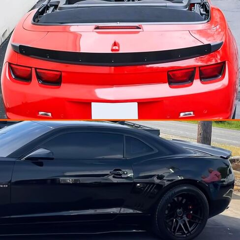 Rear Trunk Spoiler with WickerBill Compatible with Chevy Camaro 2010-2013, EOS ZL1 Style Matte Black ABS Wing Lip Spoiler Kit in Saudi Arabia