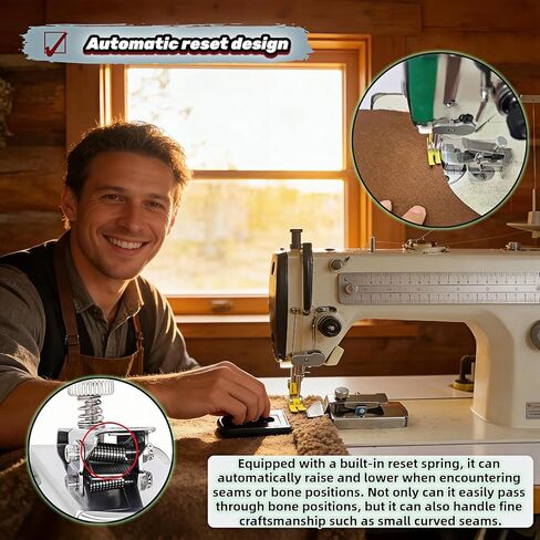 3rd Gen Magnetic Seam Guide for Sewing Machine, Adjustable Universal Hem Guide with Clip & Strong Magnet - Compatible with Walking Foot, Multi-Size Hemmer Presser Foot, Sewing Accessories in Saudi Arabia