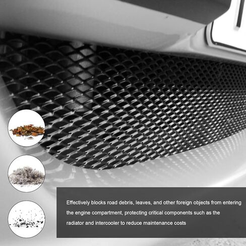 Car Grille Mesh, 40" × 13" Multi Functional Auto Aluminum Grill Mesh with 3 × 6mm Rhombic Hole, Heavy Duty Grille Insert Radiator Protective Cover for Most Vehicles in Saudi Arabia