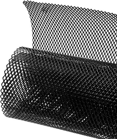 Car Grille Mesh, 40" × 13" Multi Functional Auto Aluminum Grill Mesh with 3 × 6mm Rhombic Hole, Heavy Duty Grille Insert Radiator Protective Cover for Most Vehicles in Saudi Arabia