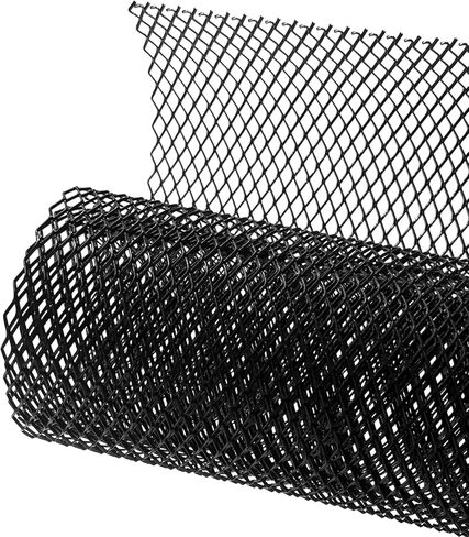 Car Grille Mesh, 40" × 13" Multi Functional Auto Aluminum Grill Mesh with 3 × 6mm Rhombic Hole, Heavy Duty Grille Insert Radiator Protective Cover for Most Vehicles in Saudi Arabia